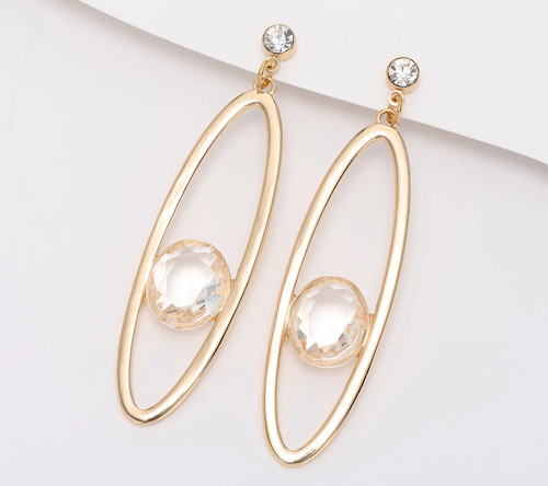 Joan rivers gold tone oval - tone,