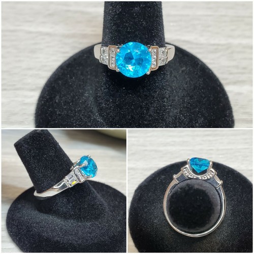 Stunning floating blue glass - stunning,